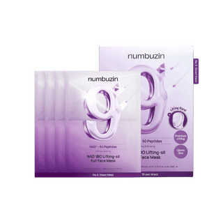 Numbuzin NO. 9 NAD+ BIO LIFTING-SIL FULL FACE MASK SET Kimochi